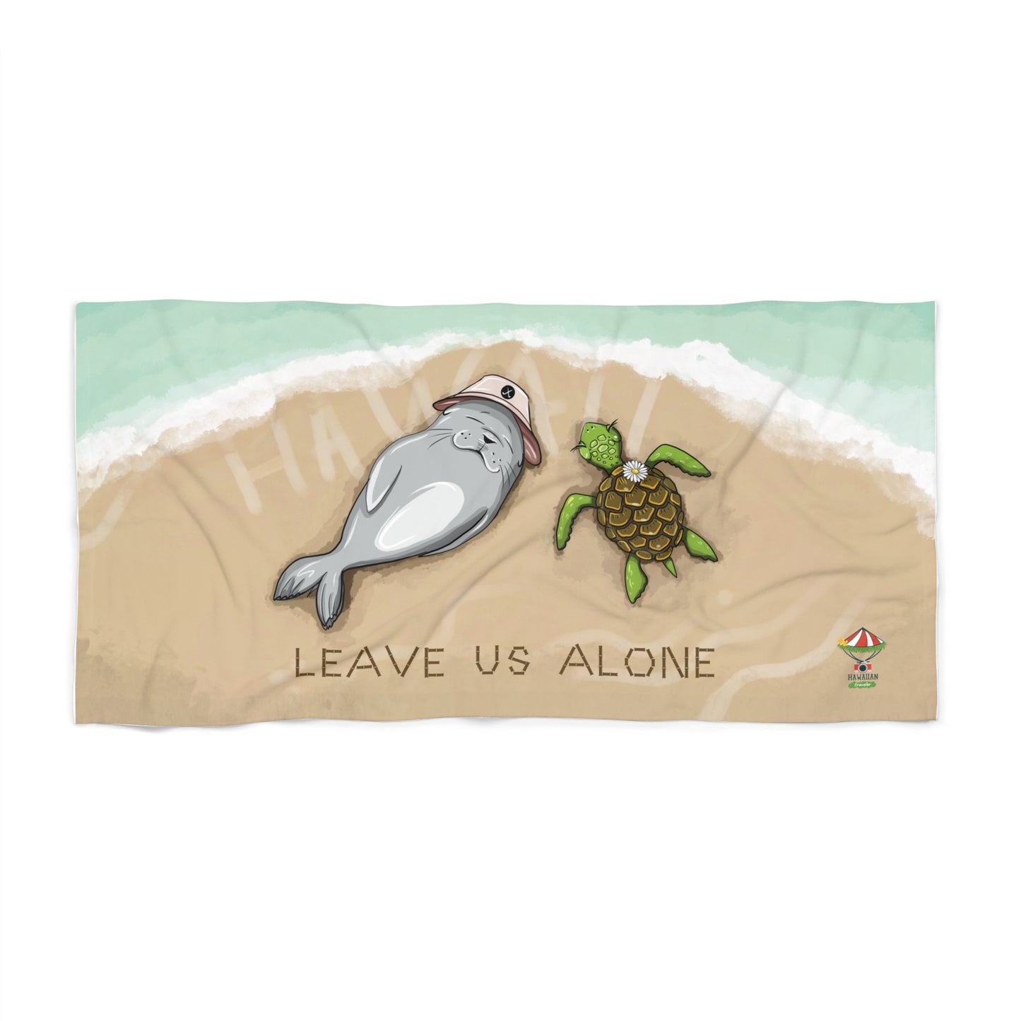 Beach Towel 36" × 72" | Leave Us Alone